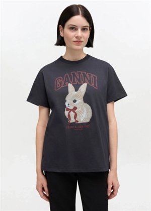 Rabbit Tee Phantom A1050061 Ganni
